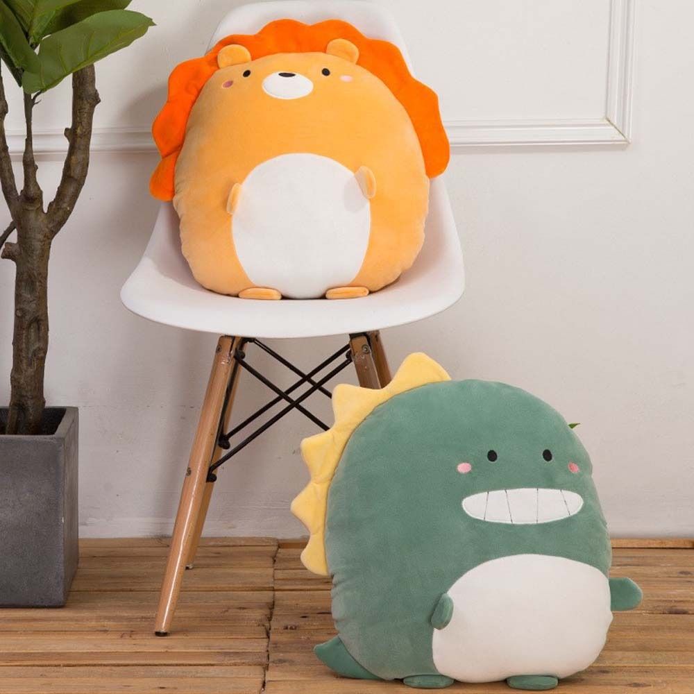 Plush Pet Peluche Fuzzy Animal Stuffed Toys Dinosaur Plush Toy Penguin Plush Doll Lion Plush Pillow