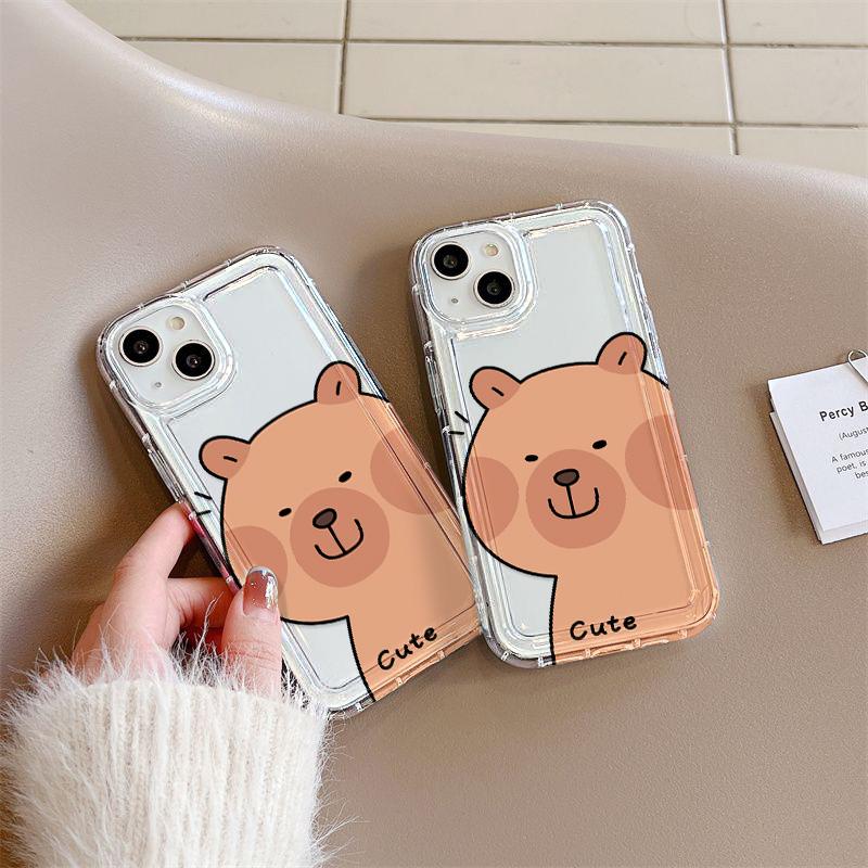 Чехол для телефона Airbag для iPhone 11 13 XR 15 14 Pro Max iPhone 12 16 7 8 Plus XS Max Samsung A15 A55 A05 S21 S22 S23 S24 Redmi 12 13C 13 9