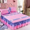 Bed Skirt Anti-dirty Sheet Bedspread Printed Elastic Band Bedclothes Queen King Skin-friendly Beds Protector Bedroom Decoration