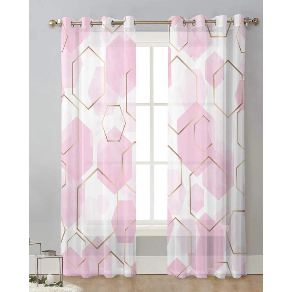 Шалфейно-зеленый Геометрическая текстура Современные тюлевые шторы Гостиная Кухня Прозрачные оконные шторы Вуаль Шторы с люверсами