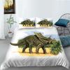 Комплект пододеяльника с динозаврами размера кинг, пододеяльник с Ти-Рексом и Раптором Юрского периода с наволочкой, полиэстеровый комплект постельного белья для детской спальни