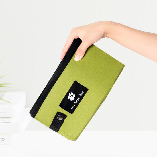 Ящик для кошачьего туалета, легко чистящийся, портативный, складной, лоток для кошачьего туалета, удобный туалетный лоток для домашних животных для дома, путешествий на открытом воздухе