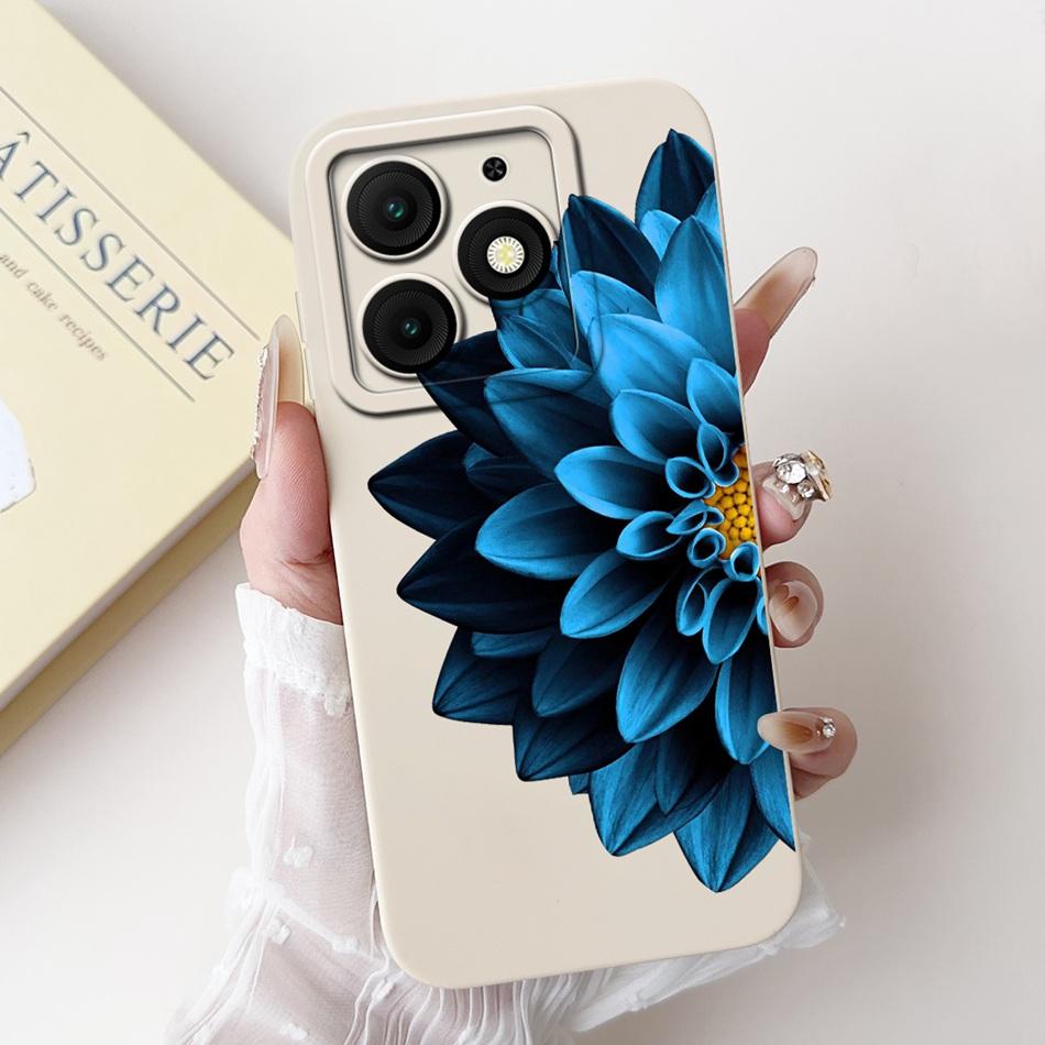 For Itel A50 A50C A667L A669L Beautiful Bow Rose Painting Phone Case For ItelA50 ItelA50C Soft Silicone Shockproof Cases