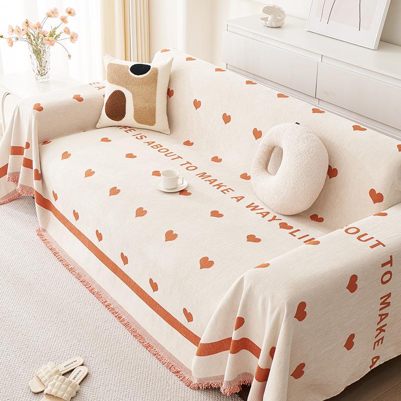 Чехол для дивана Nordic High Sense, полное покрытие, ткань шенилл, устойчивое к царапинам, полотенце для дивана, универсальный нескользящий чехол для дивана Four Seasons