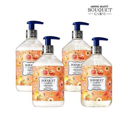 Bouquet Garni Глубокий парфюм Розовый грейпфрут Гель для душа x2 + Лосьон для тела x2_631392