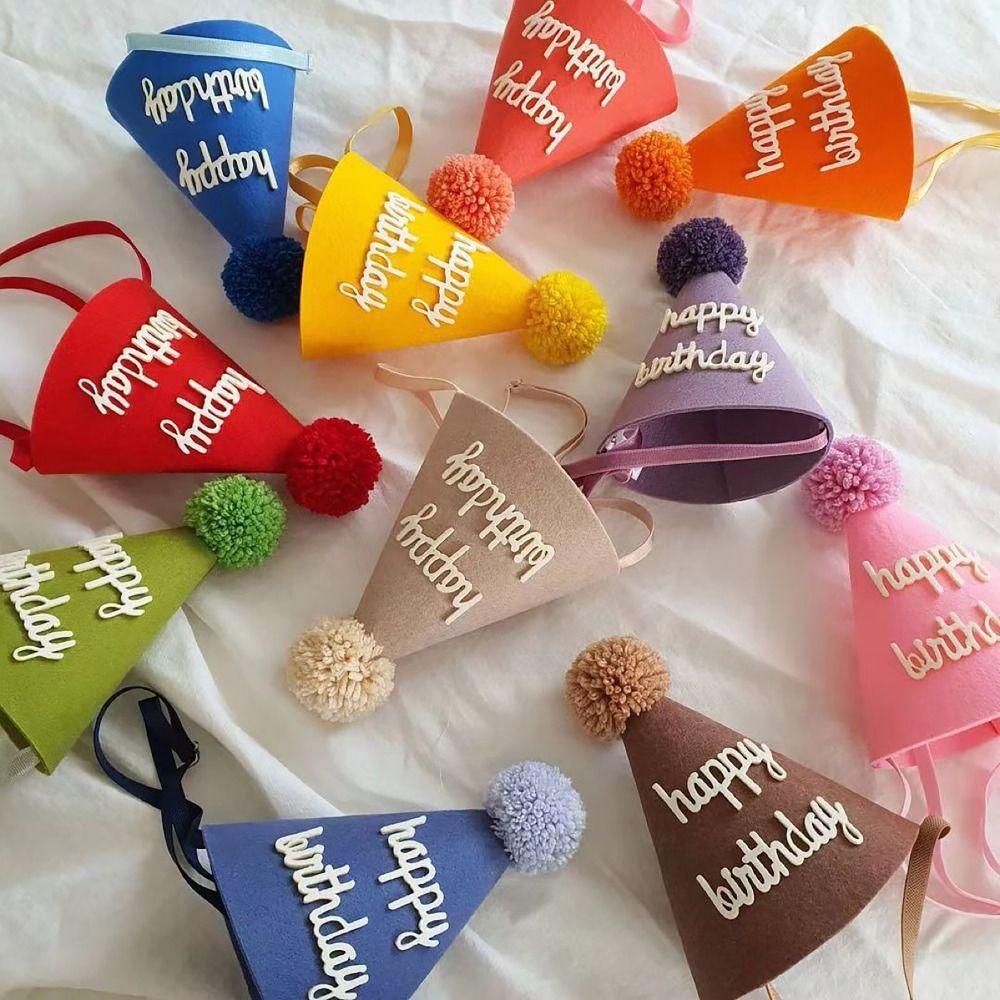 Меховой шарик на день рождения шапка принадлежности для вечеринок украшение для детского душа милый торт топпер для вечеринки декор