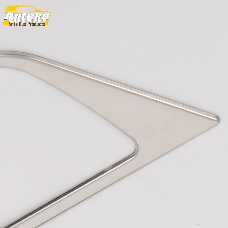 Tuda Rear Brake Light Bright Ring and Stainless Steel Trunk Taillight Frame Sticker