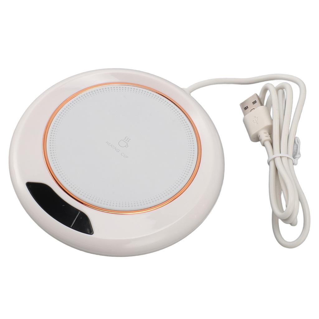 Electric Coffee Warmer 3 Temp Settings Timer USB Power Supply Automatic Coffee Heater for Home