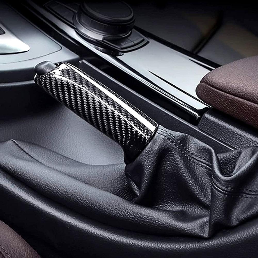 Для BMW E46 E90 E92 F30 F32 F80 Углеродное волокно Ручка тормоза Ручка Обложка Накладка НОВОЕ Высокое качество