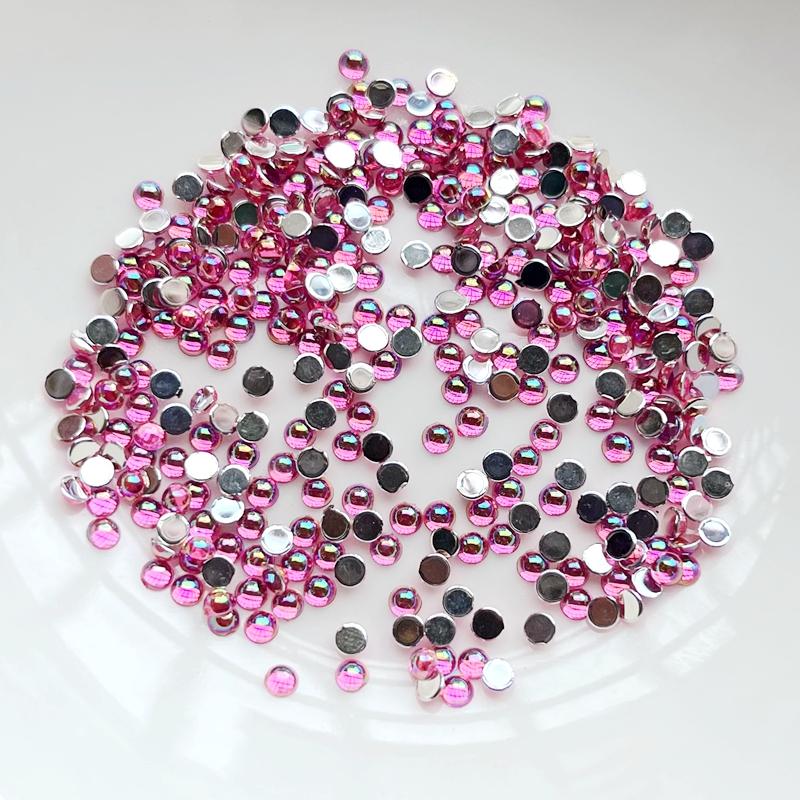 200 шт. красивые 3 мм смешанные полукруглые стразы для ногтей «сделай сам», декоративные аксессуары для изготовления ювелирных изделий