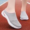 Shoes Women's Summer New Half Slippers Mesh Casual Shoes Breathable Shallow Mouth Shoes Soft Sole One Pedal Lazy Shoes