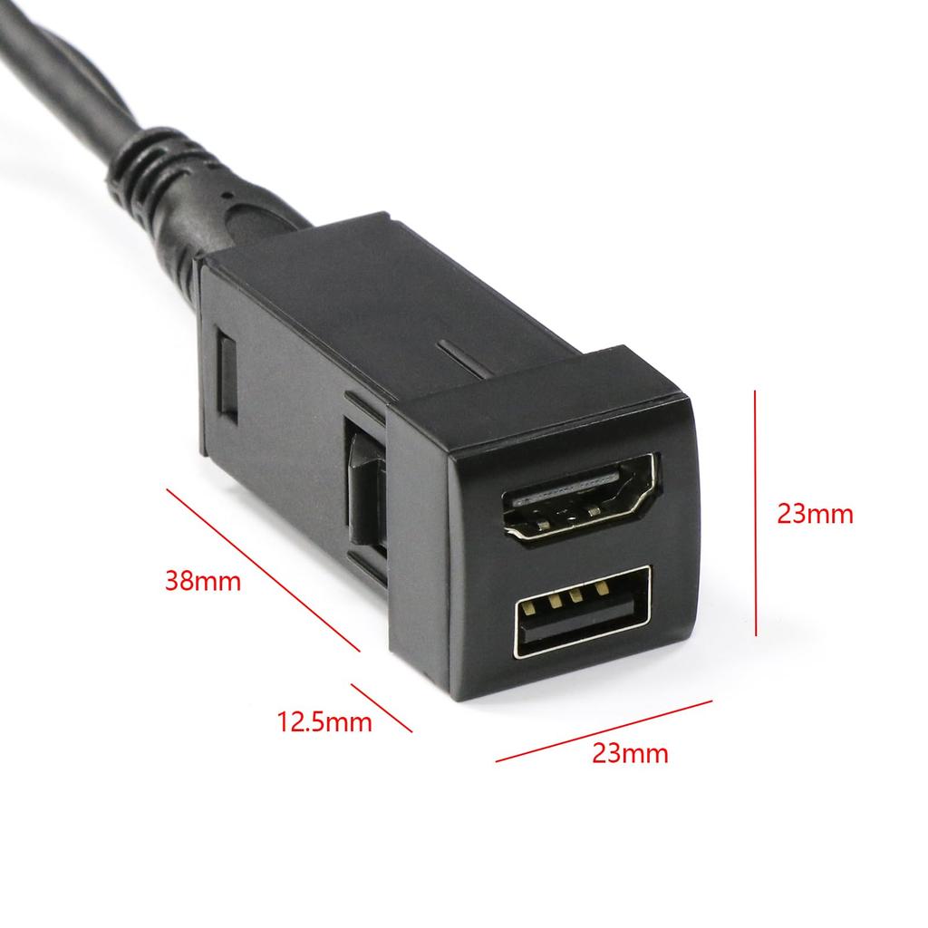 Timloon HDMI Input Port & USB Input Port HDMI-E Type Port Connection Unit Audio