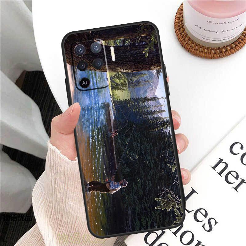 Рыбак Рыбалка Рыбак Чехол Для Oppo A78 A54 A74 A94 A17 A57 A77 A76 A16 A96 A18 A60 A80 A40 A38 A58 A98 A15 A5 Pro