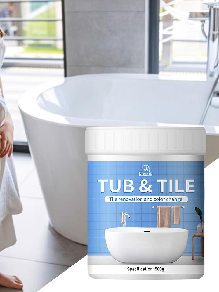Набор краски для плитки в ванной комнате Краска для изменения цвета плитки Стеклокерамическая реновация ванной комнаты Краска на водной основе для ванн Раковина
