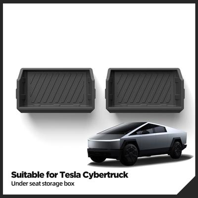 Для Tesla Cybertruck 2024 2025 Нижний чехол переднего сиденья Ящик для хранения под сиденьем Автомобильные аксессуары Органайзер выдвижного типа Упорядочивание