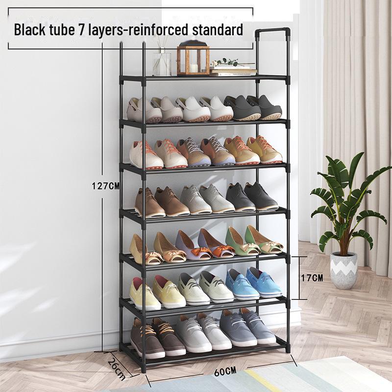 Металлическая полка для обуви: Пылезащищенный, многослойный, смелый стиль для хранения в прихожей