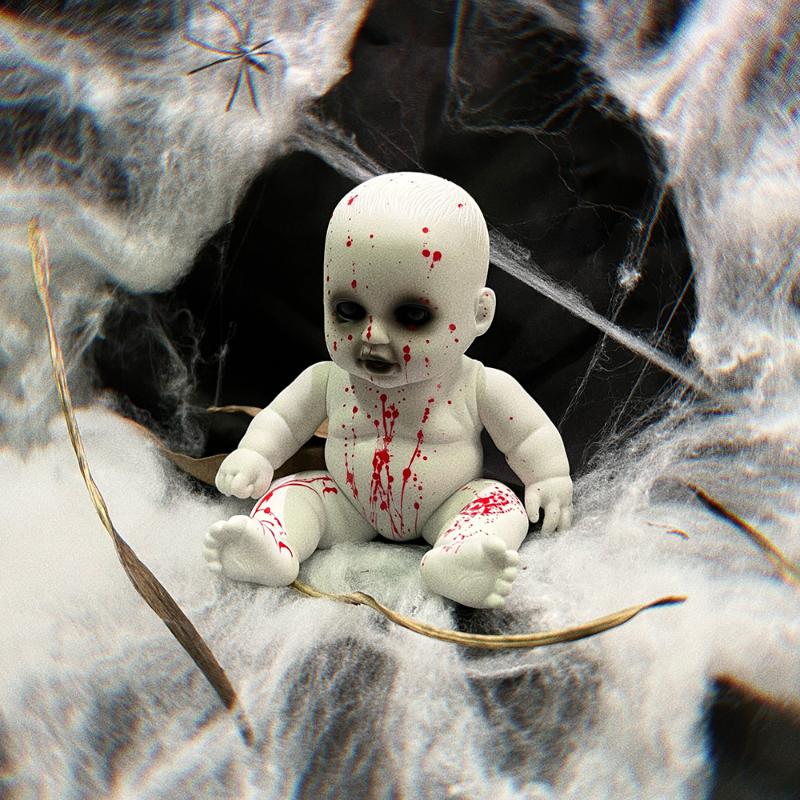 Horror Ghost Baby Hanging Doll Halloween Bar Ghost Courtyard Horror Doll Prop Ghost Festival Happy Halloween Day 2025 Decoration
