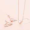 J.ESTINA LALA J Heart Necklace + Earrings Set (SET-J0-0711)