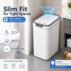 Odor-Sealing Waterproof Garbage Bin with Lid Living Room Dustbin Bathroom Trash Can  Home Use