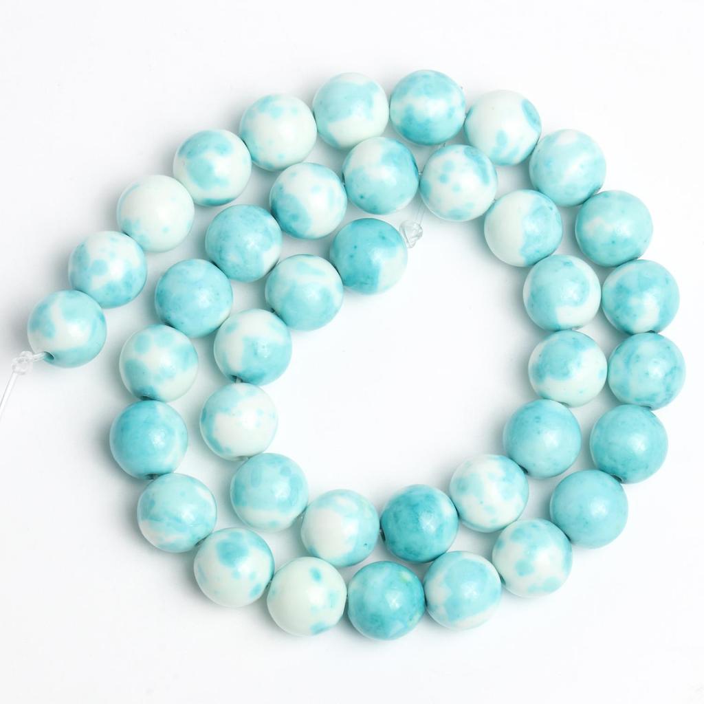 1 нить/пакет 6/8/10 мм натуральный дождь цветок яшма каменная бусина разноцветные круглые свободные бусины для ювелирных изделий DIY серьги изготовление браслетов аксессуары