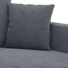 Vidaxl Sofa 2-Osobowa, Ciemnoszary, 120 Cm, Tapicerowana Aksamitem