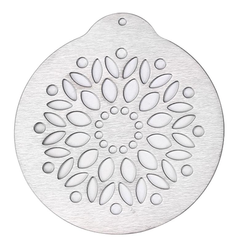 5 PCS/set Stainless Steel Lattes Art Stencils  Cappuccinos Art Templates