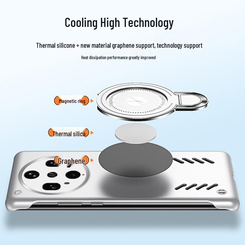 Чехол для телефона OPPO FindX9/Reno14: A5Pro Магнитное охлаждение с невидимой подставкой и защитой GT7p