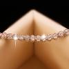 Elegant Women's Dazzling Rhinestone Bangle Bracelet Wedding Engagement Jewelry