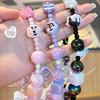 Anti-Lost Mobile Phone Lanyard Strap Hand-beaded Car Keychain Creative Phone Hand Rope