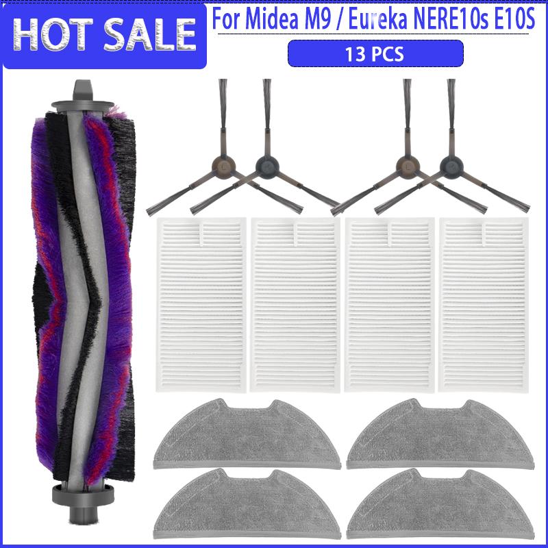 Main Side Brush HEPA Filter Mops Colth For Midea M9 / Eureka E10S / E20 Plus / Obode A8 Robotic Vacuum Cleaner Accessories