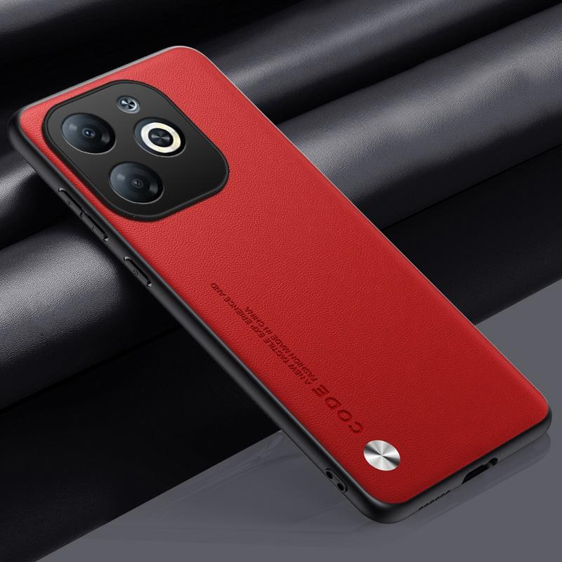 Роскошный чехол из искусственной кожи для Infinix Smart 8, задняя крышка, матовый силиконовый противоударный чехол для телефона с полной защитой для Infinix Smart8