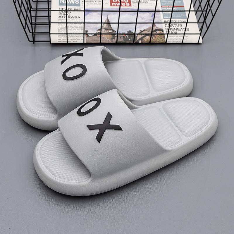 Нескользящие мужские тапочки для улицы, домашняя обувь, толстые мягкие сандалии на платформе, мужские тапочки для душа и ванной, повседневная обувь