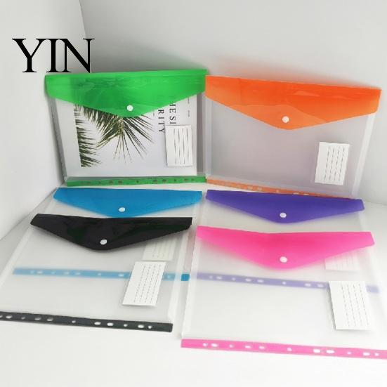 Card Organizer Pouch 11 Hole Expanding File Pockets, Reusable PP Document Sleeves, Transparent Student Project Waterproof Bag for Home Office