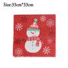 20pcs Home Decorative Santa Claus Cute Christmas Decoration Towel Printing Paper Napkin Serviette
