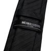 MICHIKO LONDON Formal Black Necktie Slim 7cm Blade Width Striped Ceremony Tie for Men MKCP-BST7