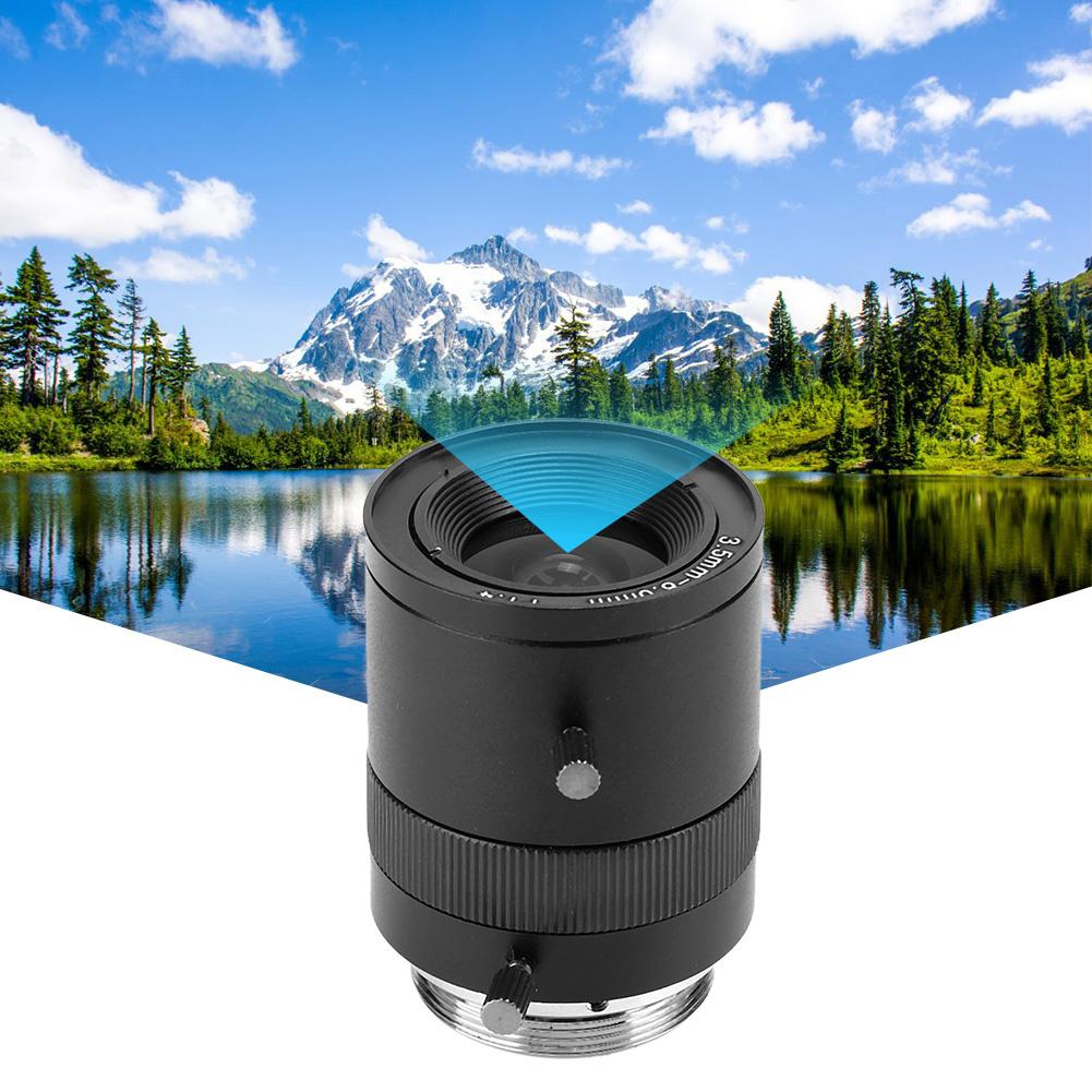 3.5 8mm 720P Aluminum Alloy CS Mount F1.4 CCTV Camera Manual Aperture Lens