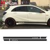 2 шт./лот Наклейки на боковые юбки кузова автомобиля Винил для авто Mercedes Benz AMG A C Класса W177 W205 W203 W204 Автоаксессуары