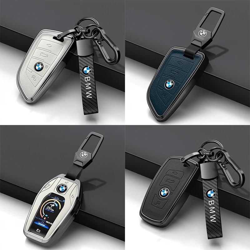 Car Key Case for BMW 216i F46 X1 X2 X3 X5 X6 GT 2 5 6 7 Series 3 4 Buttons Smart Keyless Remote Control Fobs Protector Cover UG6