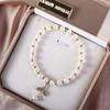 Temperament Charms Women Fashion Jewelry Pendant Whale Fishtail Bracelets Beads Pearl Bangles