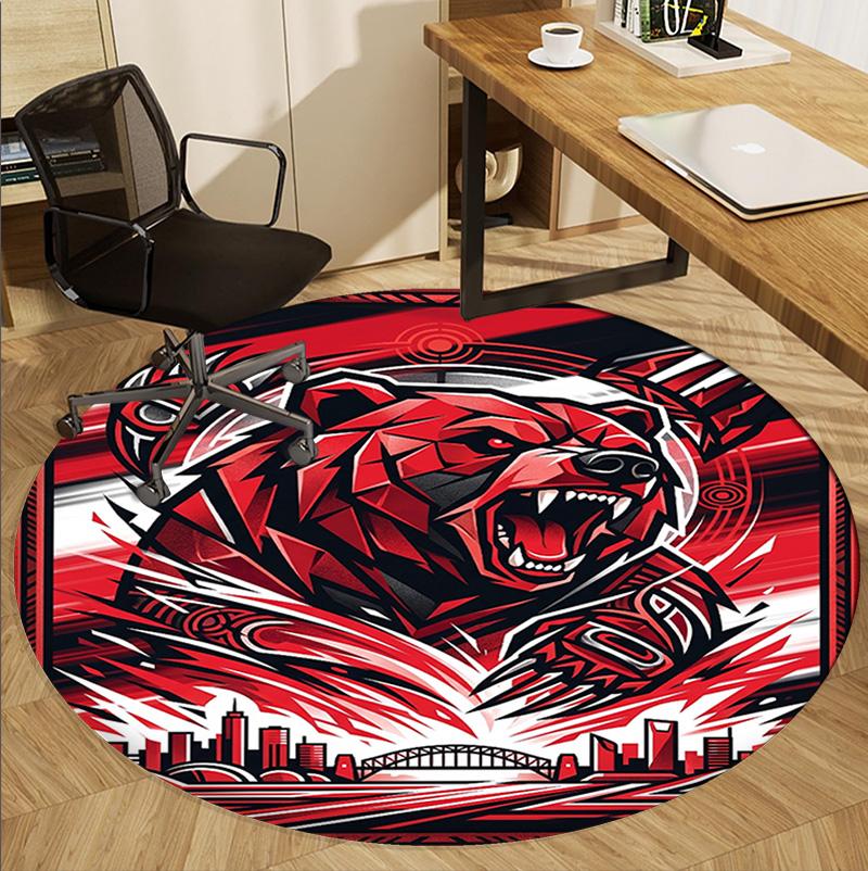 Круглый коврик с узором North Sydney Bears, коврик для помещений/улицы, для пикника, игровой комнаты, спальни, офиса, гостиной, ковер для декора дома, подарок на день рождения