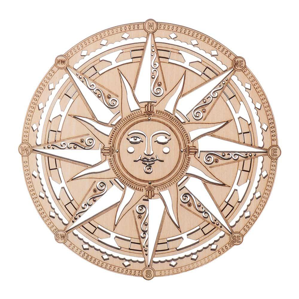 Hot Round Wood Sign Wall Decor Wooden Wall Art Sacred Geometry Hanging Artwork