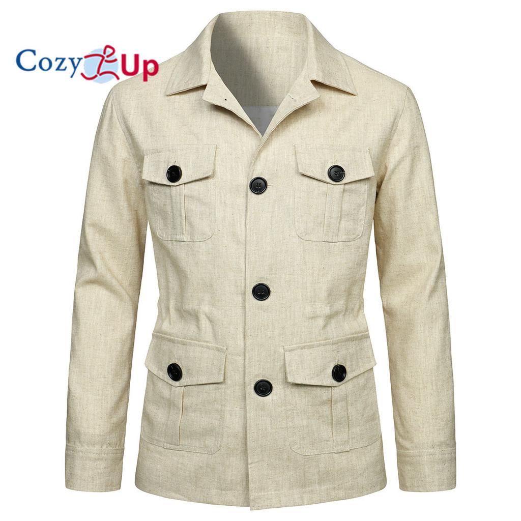 Cozy Up Винтажные мужские куртки с несколькими карманами, пальто, уличная куртка-карго в стиле милитари Chaquetas, ветровка больших размеров, мужская одежда