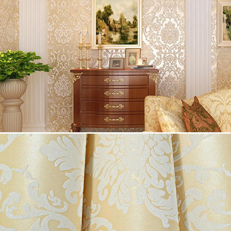 10M Роскошные европейские обои в нетканом стиле для ТВ-фона, декор, классические 3D рельефные обои, рулон обоев, обивка