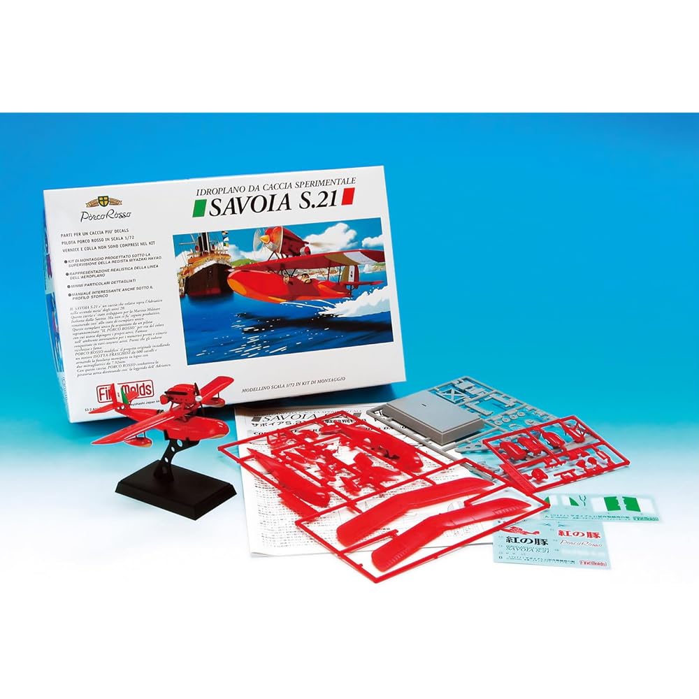 Fine Molds Porco Rosso Savoia S.21 Prototype Fighter Flying Boat 1/72 Scale Plastic Model FJ1