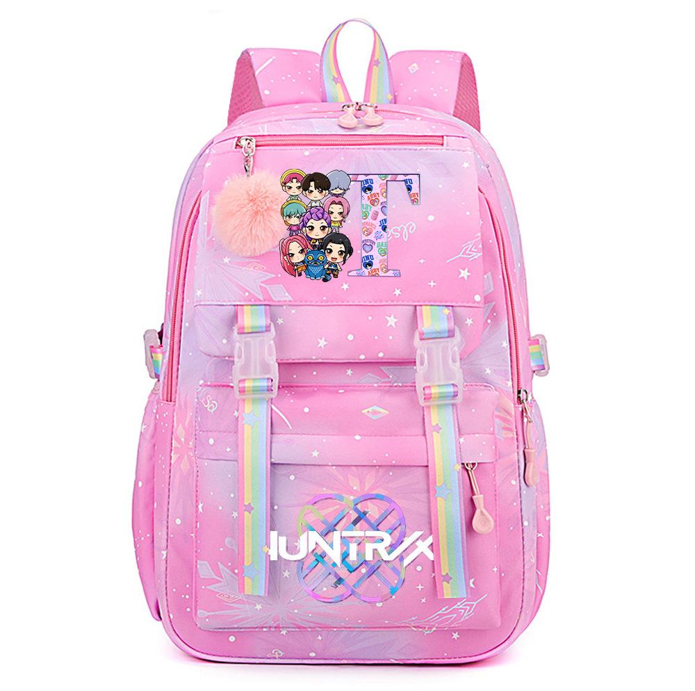 26 English Letter K-Pop Demon Hunters Printed Large Capacity Waterproof Backpack Teenger Student Girl Boy Schoolbag Bookbag waterproof Travel Bag