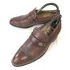 Vintage 90s Made In Japan Hope Deluxe Pebbled Leather Loafer Moccasin Dress Shoes Size 24.0EE Brown(USED)