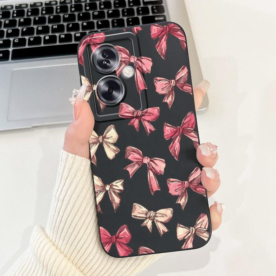 Для OPPO A79 5G Красивый Чехол для Телефона с Рисунком Розы и Бантом Для Oppo A79 5G CPH2553 CPH2557 Ударопрочные Мягкие Силиконовые Чехлы