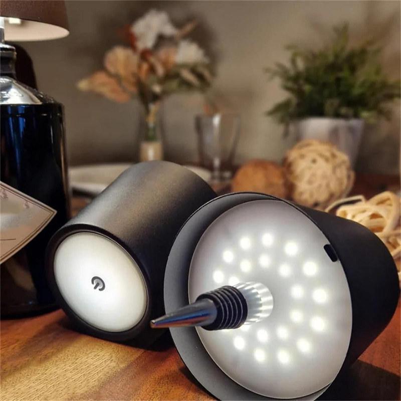 Wireless Wine Bottle Light Head Portable LED Bottle Lamp With 3 Modes Light Dimming Wine Bottle for Any Bottle GZW