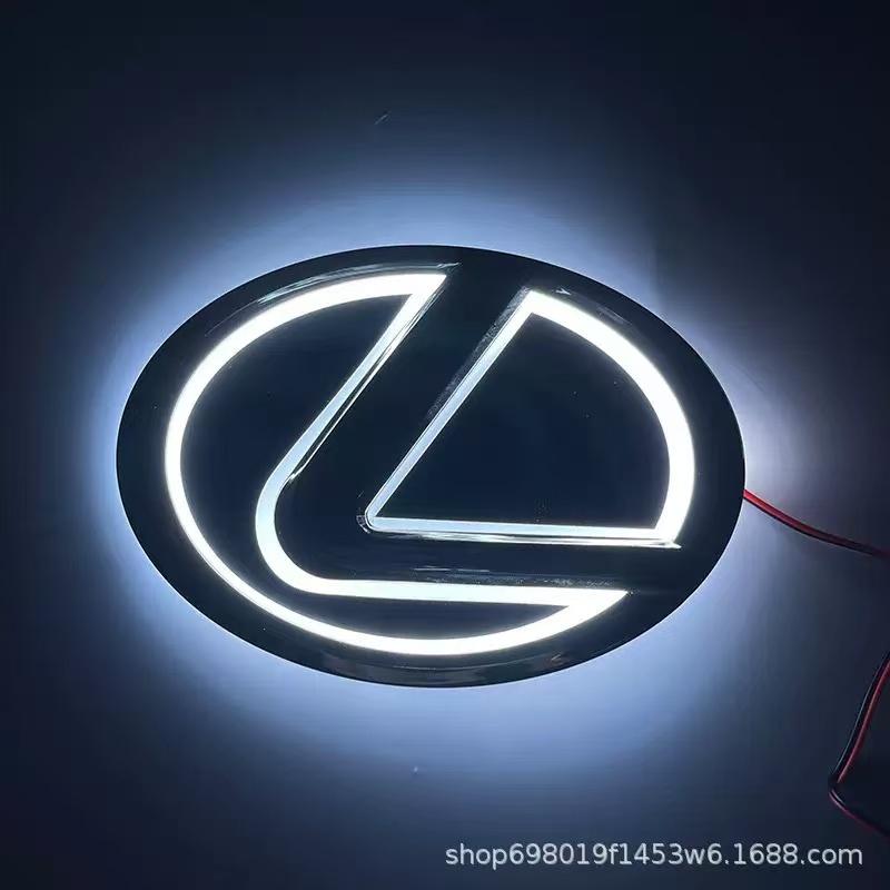 5D LED Car Light Logo Sticker Rear Emblem Badge for Lexus ES250 ES300 ES350 IS250 IS300 RX300 RX330 NX GS GX a - Auto Vehicle DeEE4