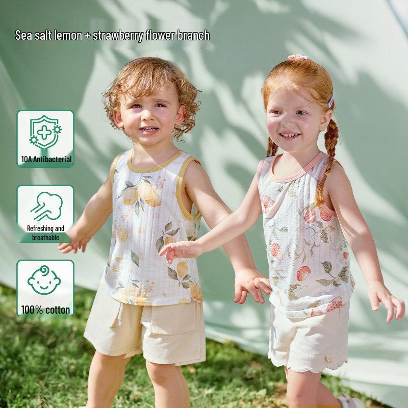 Хлопковый жилет Ou Yun Jelly Cool Summer без рукавов для малышей